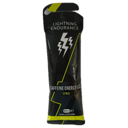 Lightning Endurance Caffeine Energy Gel - Citrus - 24 x 60 ml