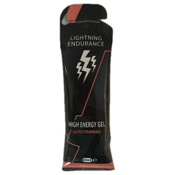 Lightning Endurance High Energy Gel - Salted Strawberry - 24 x 60 ml